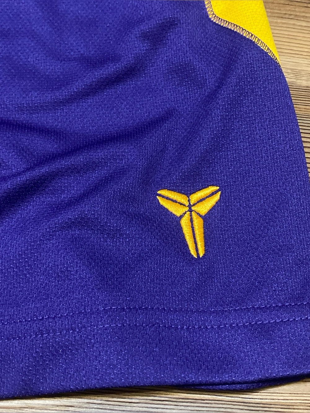 New XXL Nike Kobe Dri-Fit Basketball Shorts Purple Gold Yellow HJ8103-547 Men - Picture 2 of 4